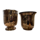 Two silver metal ice buckets hallmarked around 1900