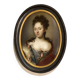 Oil on copper, female portrait, late 17th century.