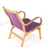 Fauteuils Vejle en tissu violet