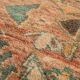 Peach Vintage Moroccan Rug 173 x 383 cm, Berber Wool Rug, Handmade Boho Rug