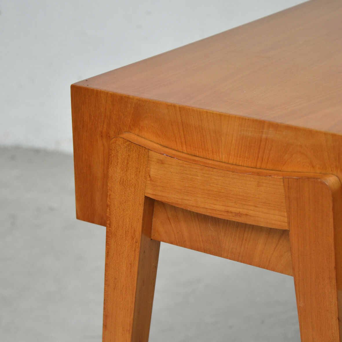 3-drawer console with compass feet, 1960