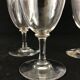 5 crystal water glasses of Baccarat XIXeme-XXeme