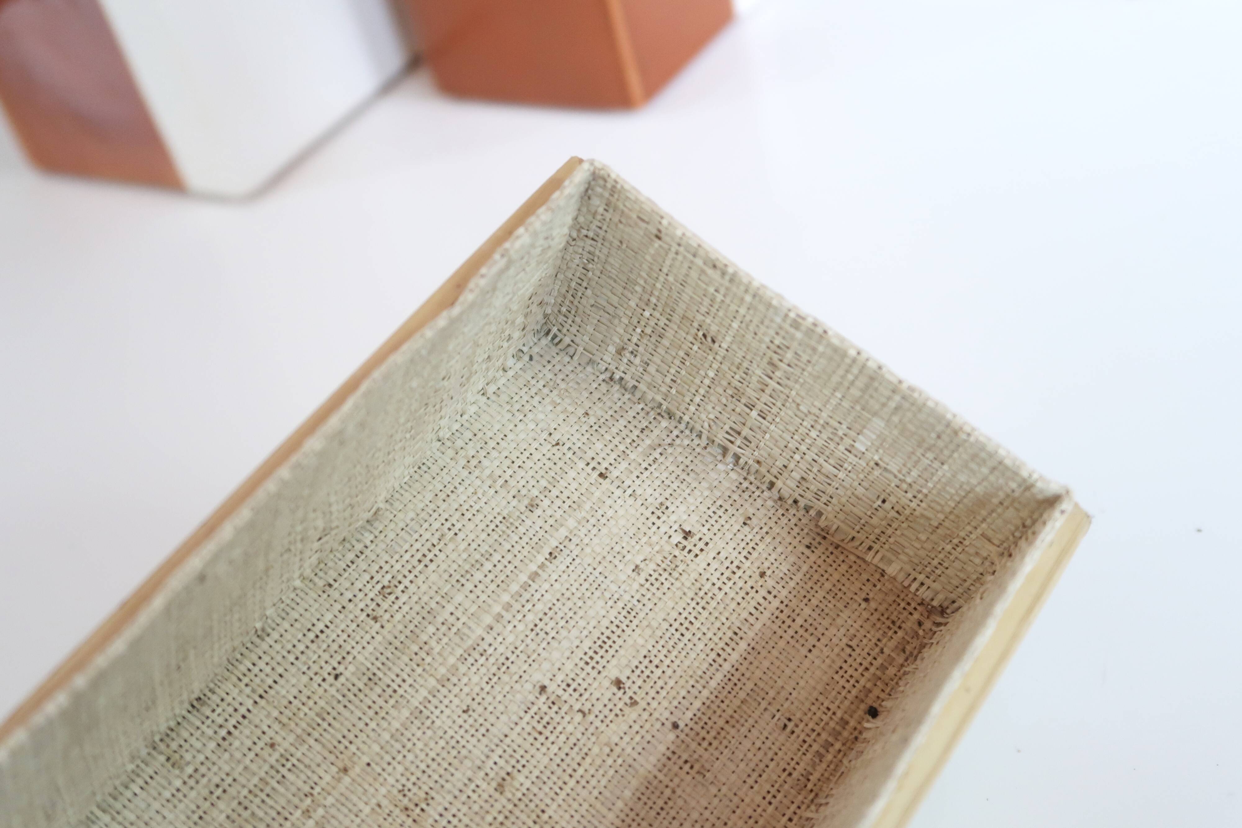 Bamboo jute box, 60s