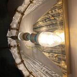 Large Murano Glass Brass Sconces