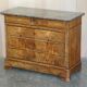 Antique walnut commode from 1860 with a marble top and original key.