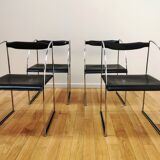 Suite of 4 Patoz chairs by Francesco Soro for ICF Italy