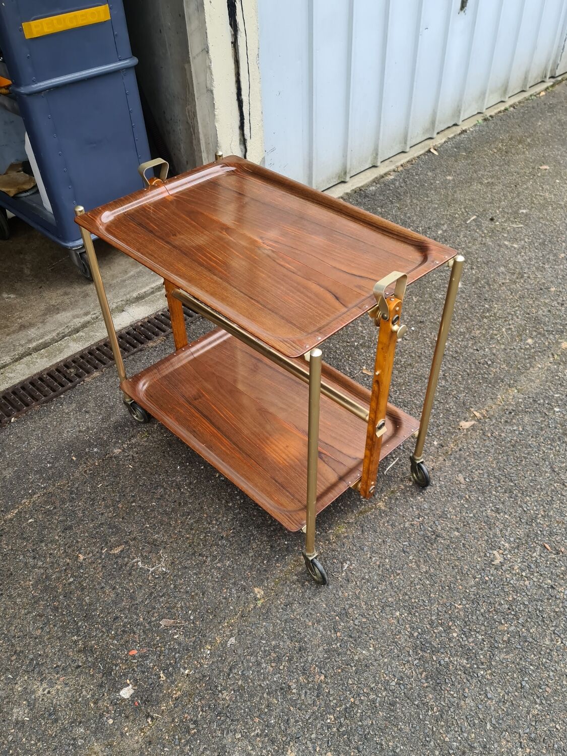 Vintage Textable folding trolley