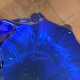 Blown glass vase by egermann, czech republic 1970