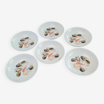 Lot de 6 assiettes creuses Primela