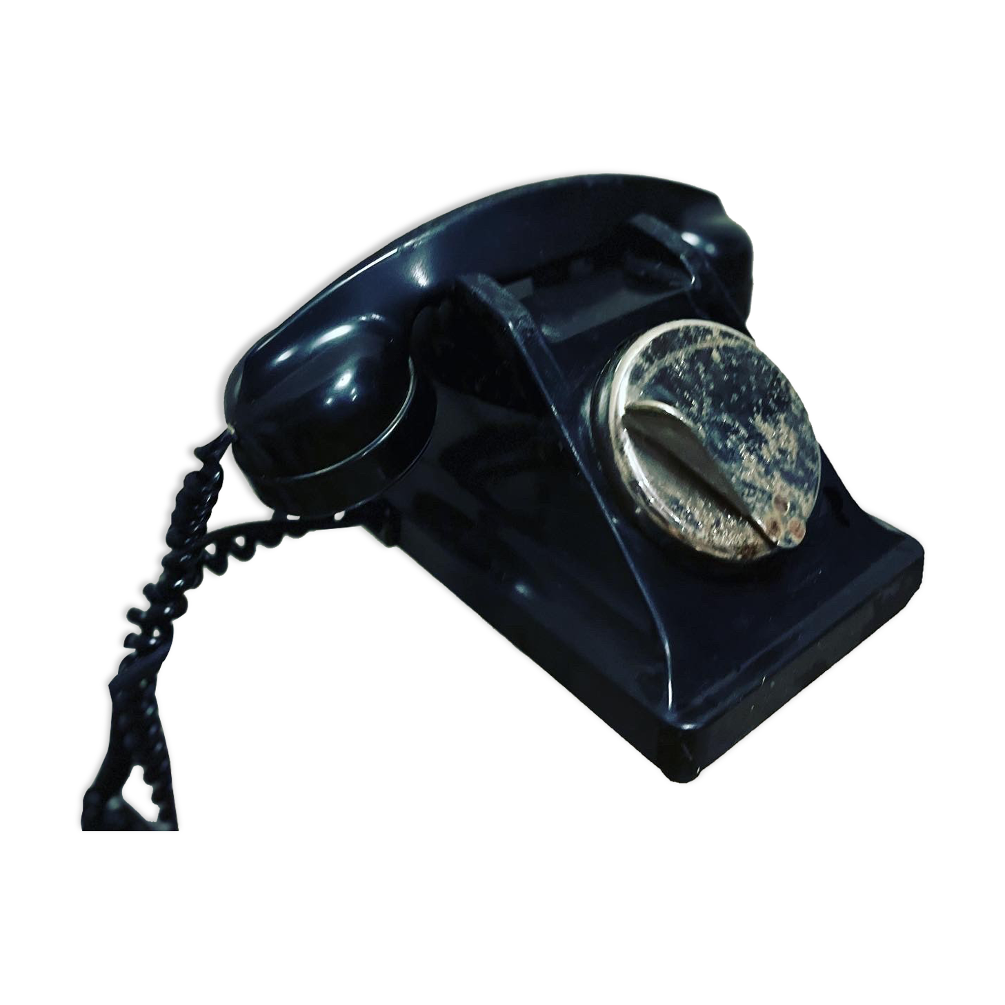Black vintage phone PTT 1940
