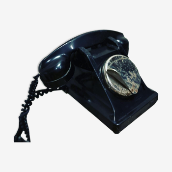 Téléphone vintage noir PTT 1940