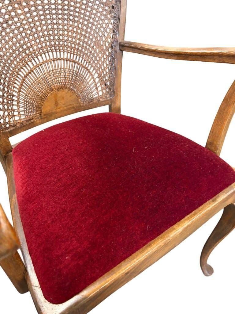 Fauteuil vintage en bois / une place / fauteuil lounge baroque