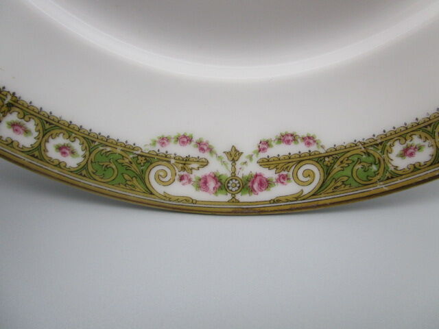 Old dessert service in Limoges porcelain