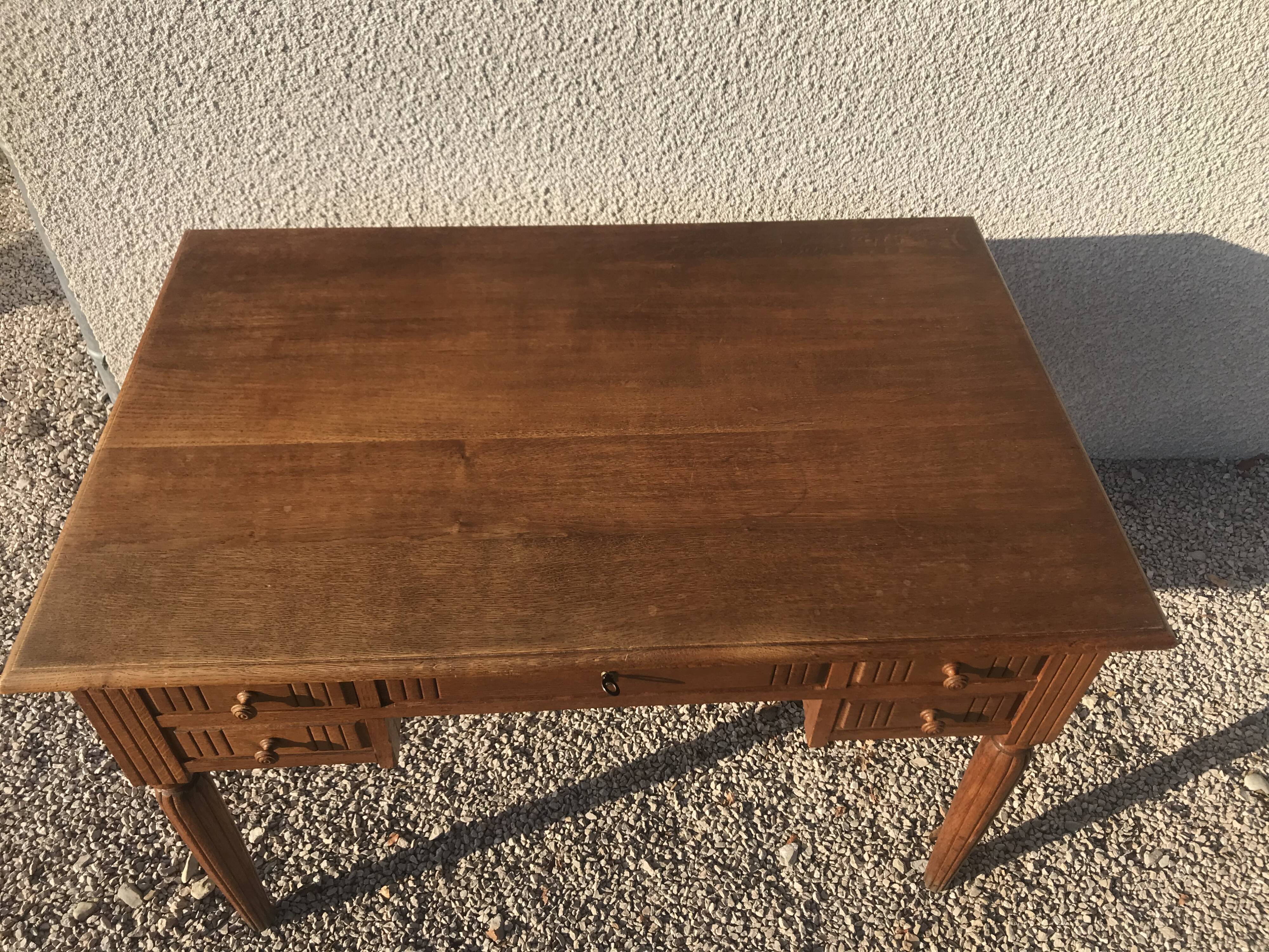 Art Deco period solid oak desk