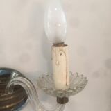 Paire d'appliques en verre des années 50