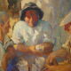 Painting "drinkers in the sun"