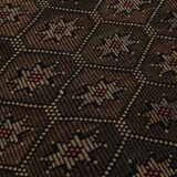 6x10 Brown Yellow Vintage Kilim Rug, 183x297Cm