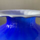 Large Murano glass spherical vase in two-tone glass paste