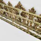 Bronze Coat Rack and Wall Shelf, Vintage, Louis XV Style