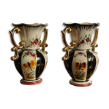 Pair of Saint Ghislain vases made in Belgium