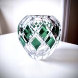 Engraved crystal vase Val Saint-Lambert