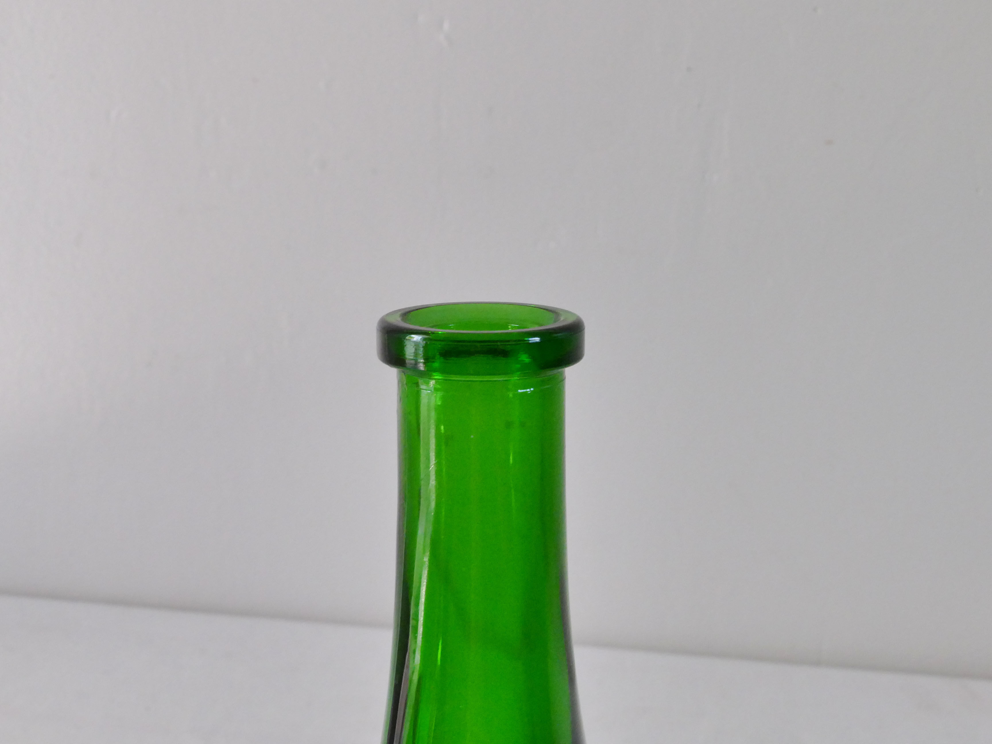 Green vintage sweet decanter