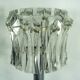 Set of four large Murano glass elements and chromed brass sconces, Italy 60