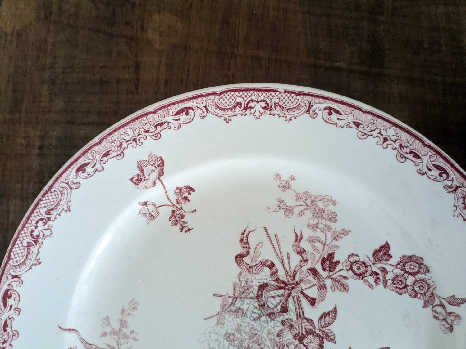Fontanges Sarreguemines dish
