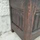 Gothic oak chest bench