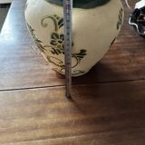 Art Deco vase signed GV (Croismare) raw and glazed ceramic