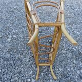 Porte revues vintage rotin