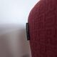 Roche Bobois swivel chair in red fabric with 2000s patterns.
