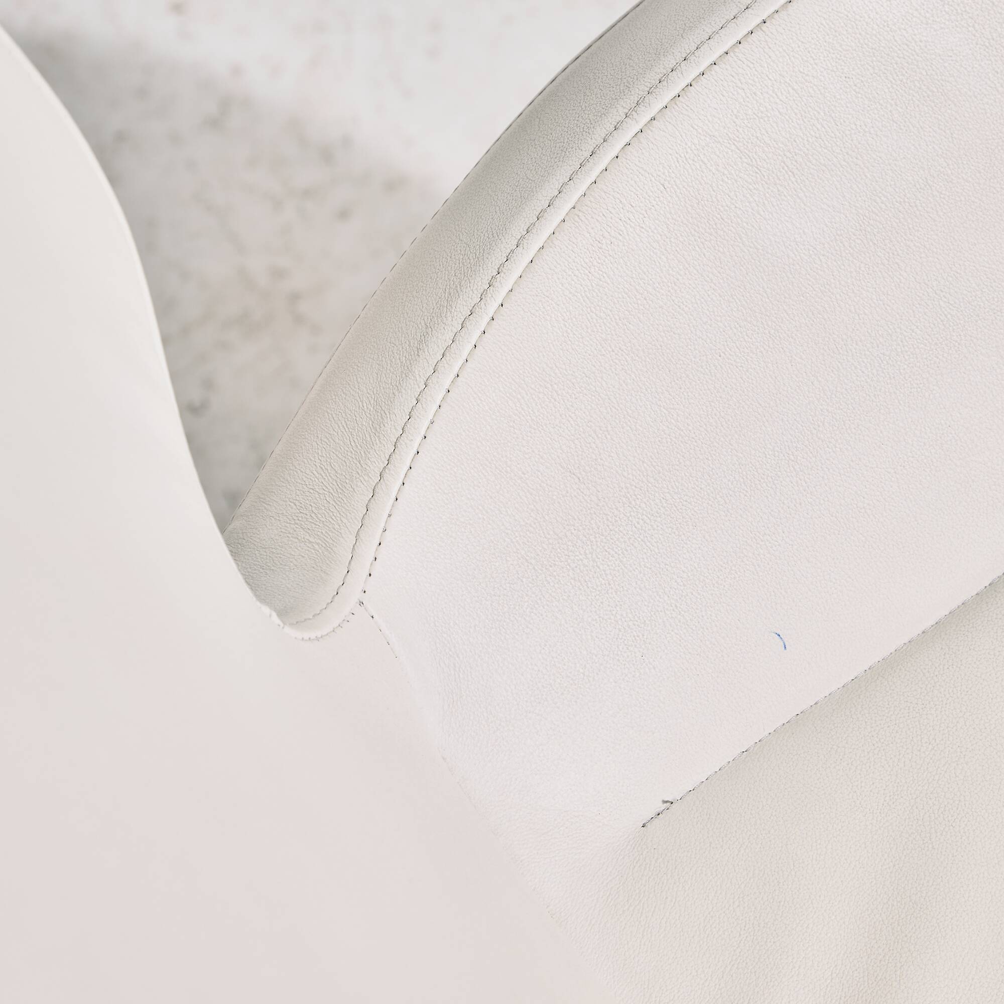 Italian leather armchair by Tonon