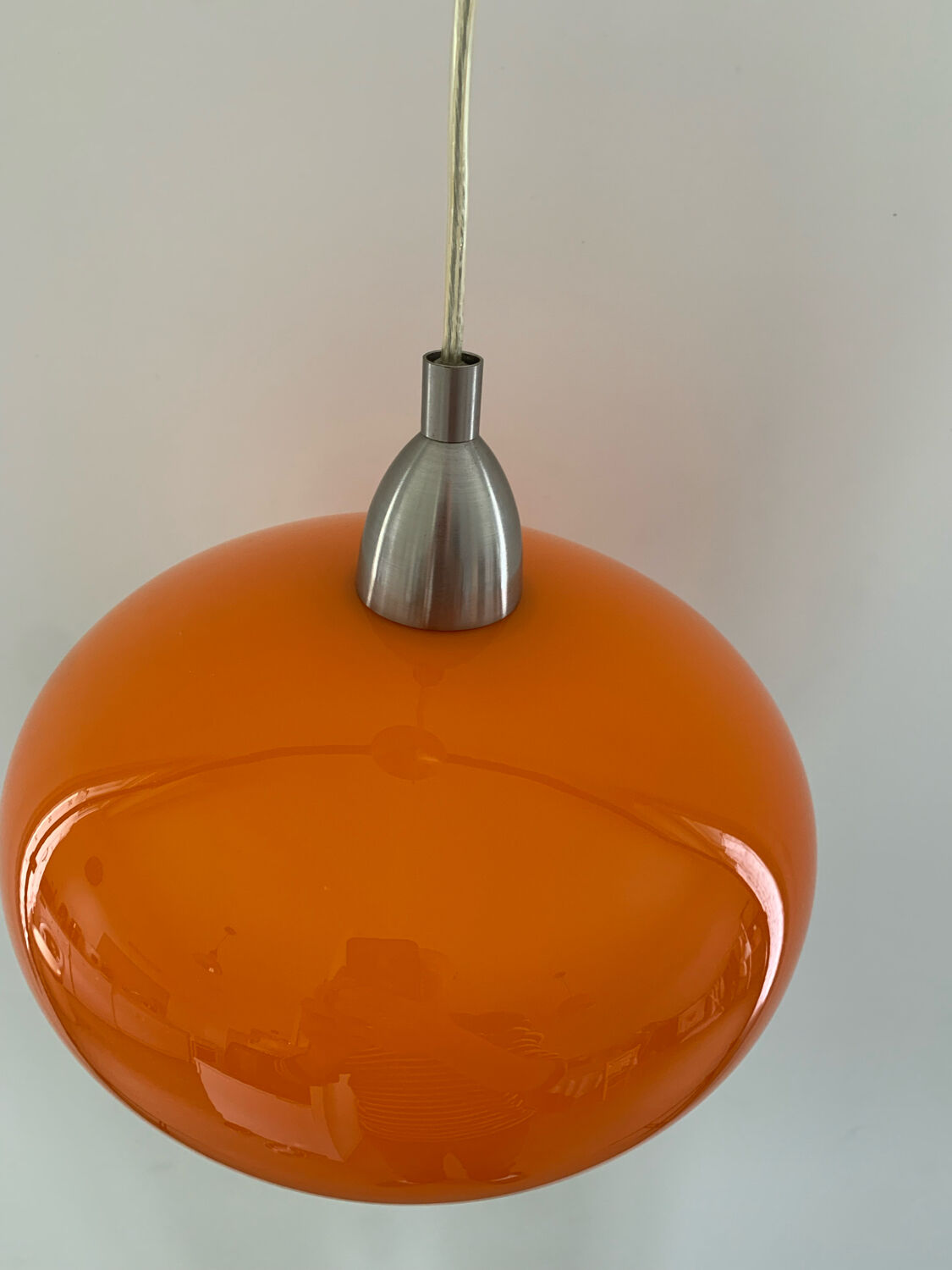 Vintage orange hanging lamp