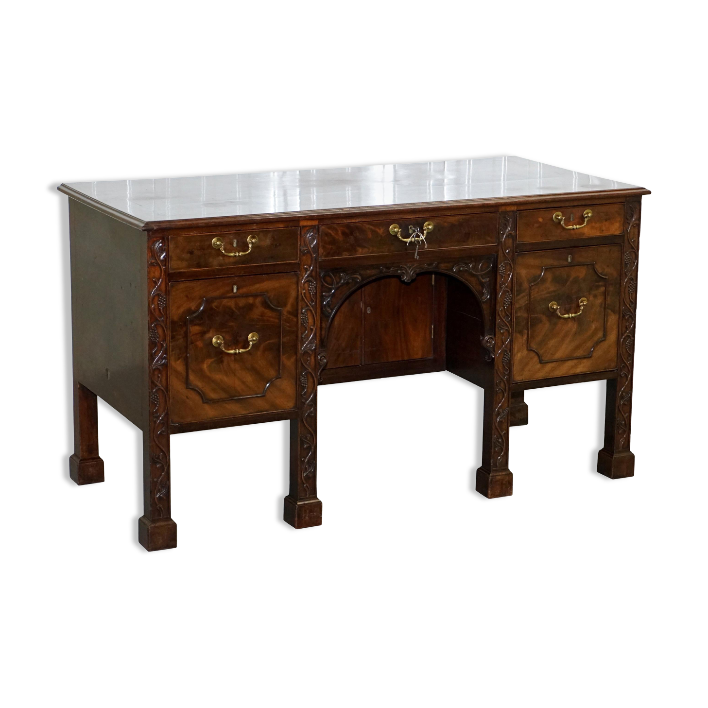 George III mahogany buffet Viscountess Boyd of Ince Castle Chippendale