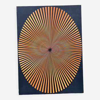 Poster psychedelic par daniel sloan sur bois