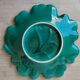 Green ceramic plate Vallauris