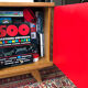 Sideboard massif red 50s compass
