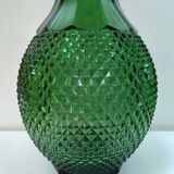 Italian carafe Empoli from the 1960s - Glass with diamond points.