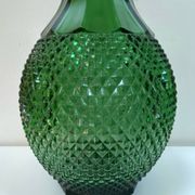 Italian carafe Empoli from the 1960s - Glass with diamond points.