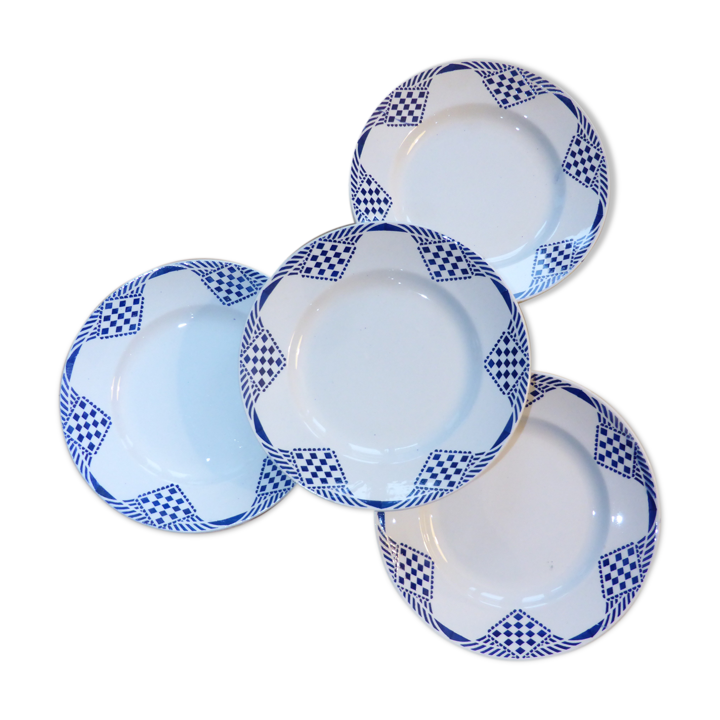4 flat plates Moulin des Wolves and Hamage model Pantin