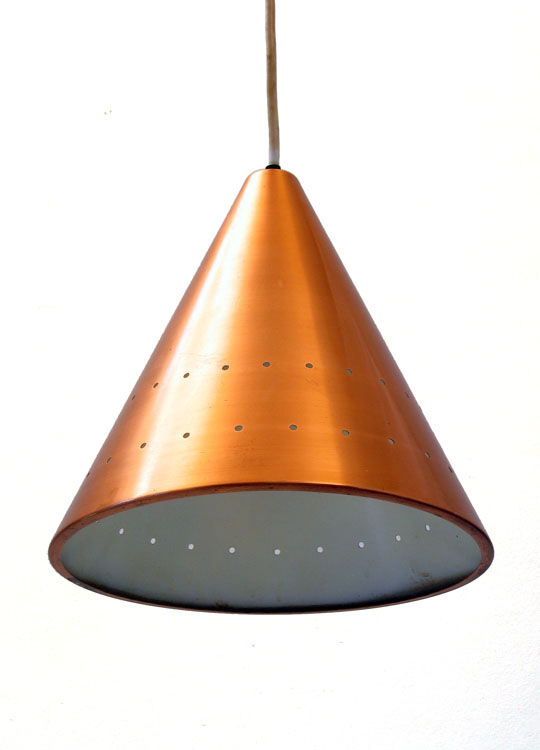 Copper Fog & Murop sixties vintage scandinavian during lamp