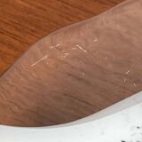 Vintage German glass plate or bowl by Hans Jürgen Richartz for Richartz Art Collection, Mathildenhütte, Solingen, Germany.