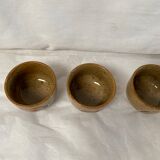 Set of 3 sandstone tea cups