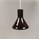 Holmegaard P&T pendant lamp with ‘aubergine’-coloured opal glass