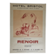 Lithographic poster on Arches paper, Renoir, Hotel Bristol, 1974