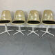 4 La Fonda fiberglass steel dining Chairs by Eames for Herman Miller