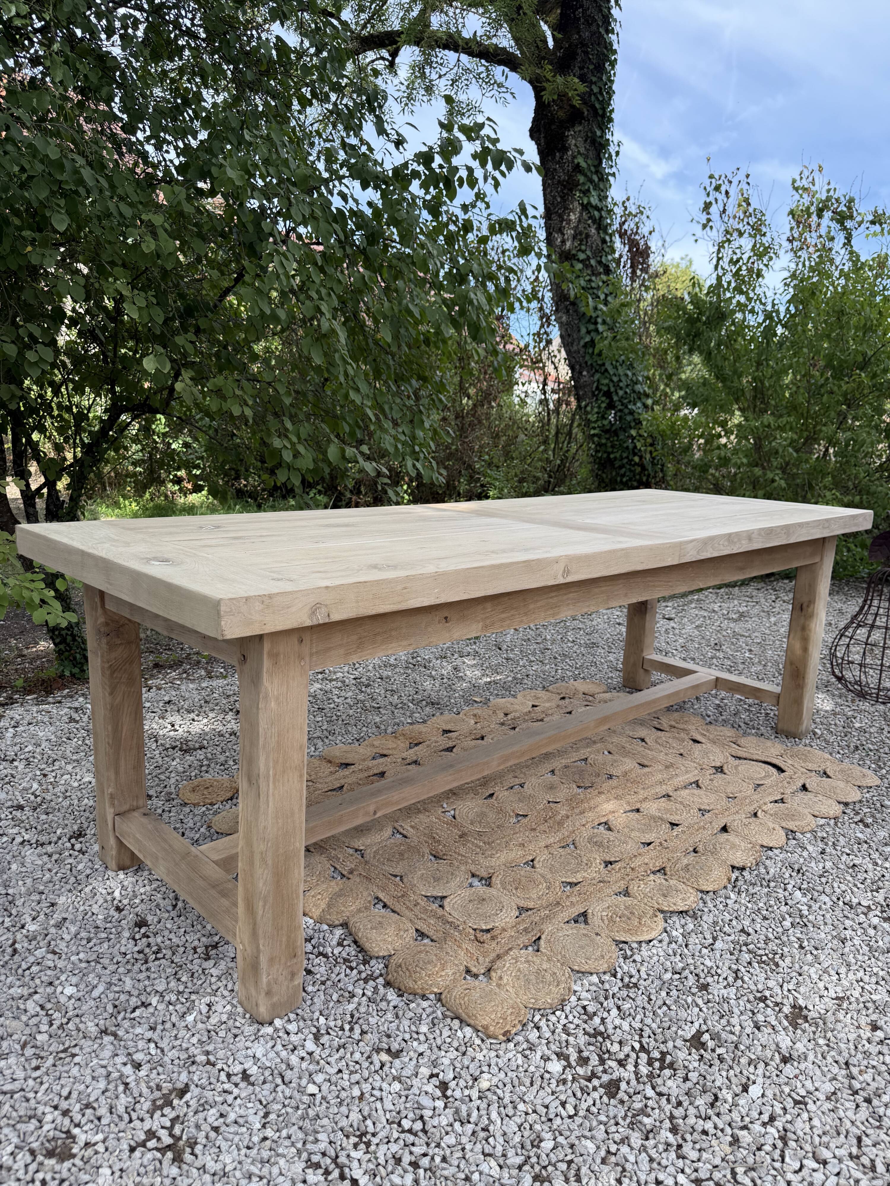 Large solid wood table 238cm