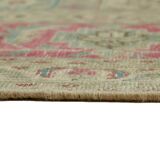 Hand-Knotted Persian Antique 1970s 241 cm x 340 cm Beige Wool Carpet