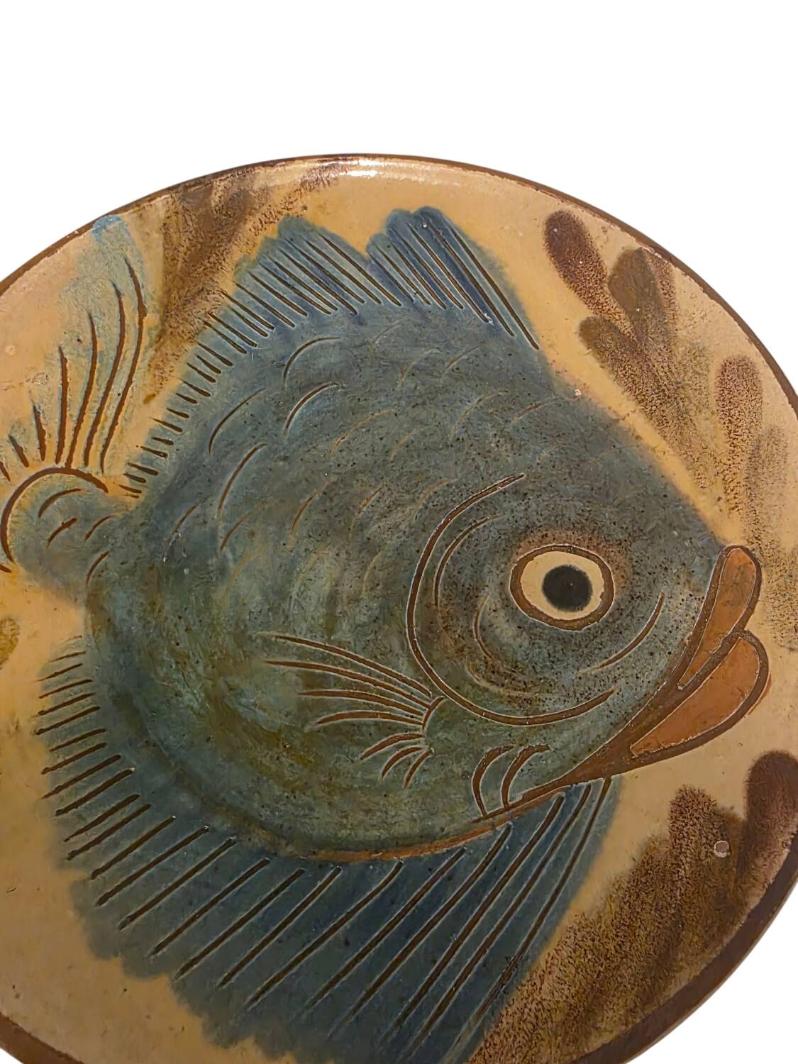 Large vintage ceramic plate - Circa 1970